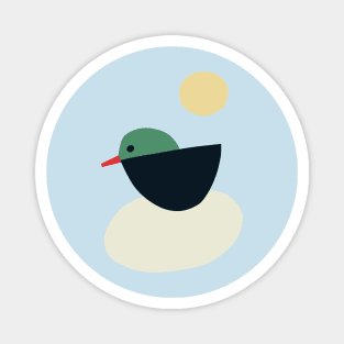 Duck in pond Magnet